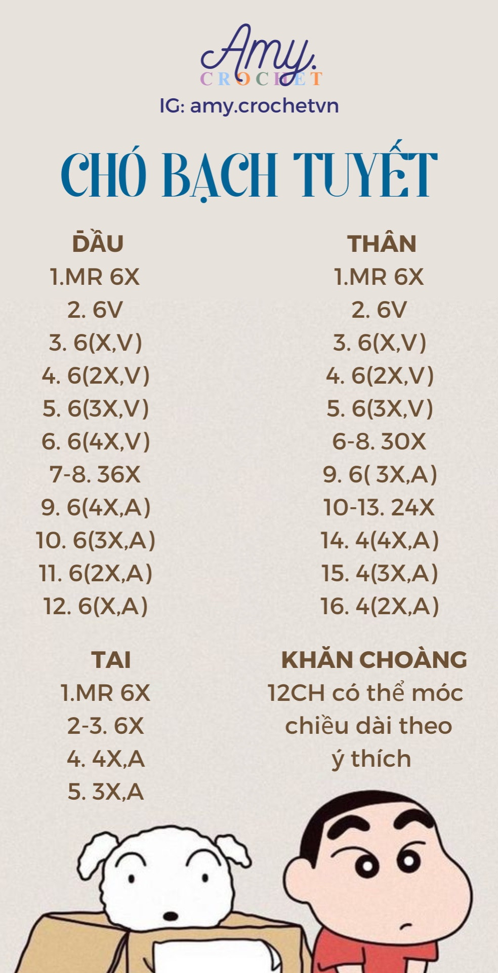 Chart móc Chó bạch tuyết.