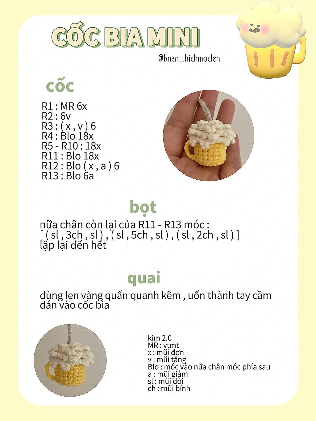 chart móc cốc bia mini, koala giáng sinh, đùi gà.