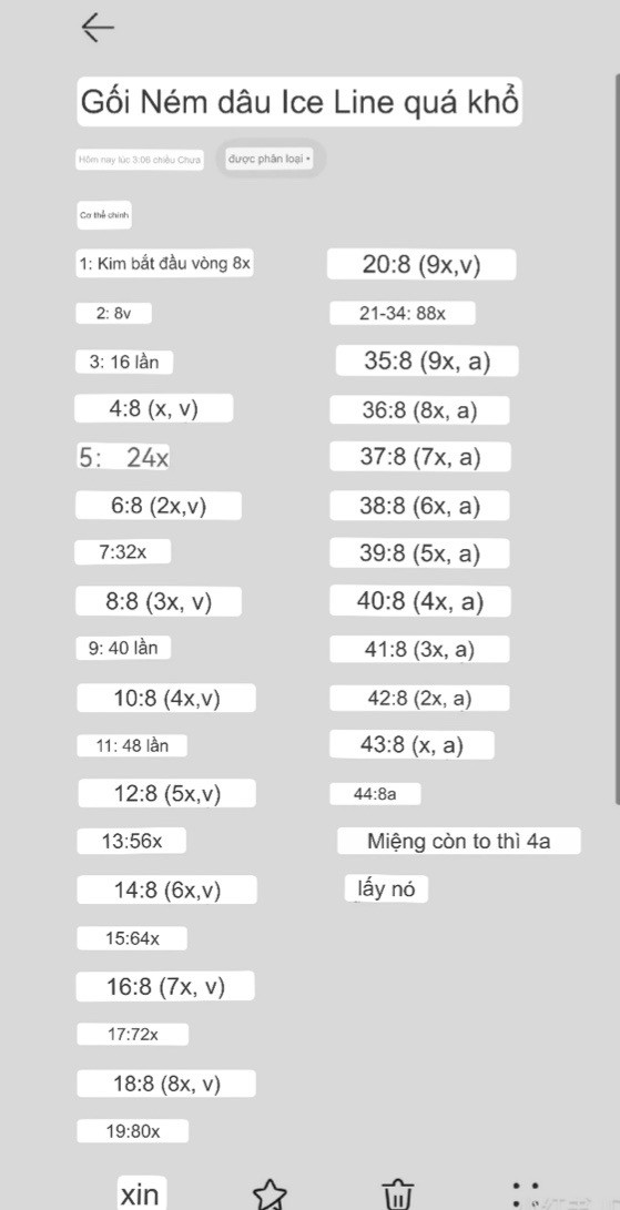 Chart móc gối ném dâu ice line quá khổ