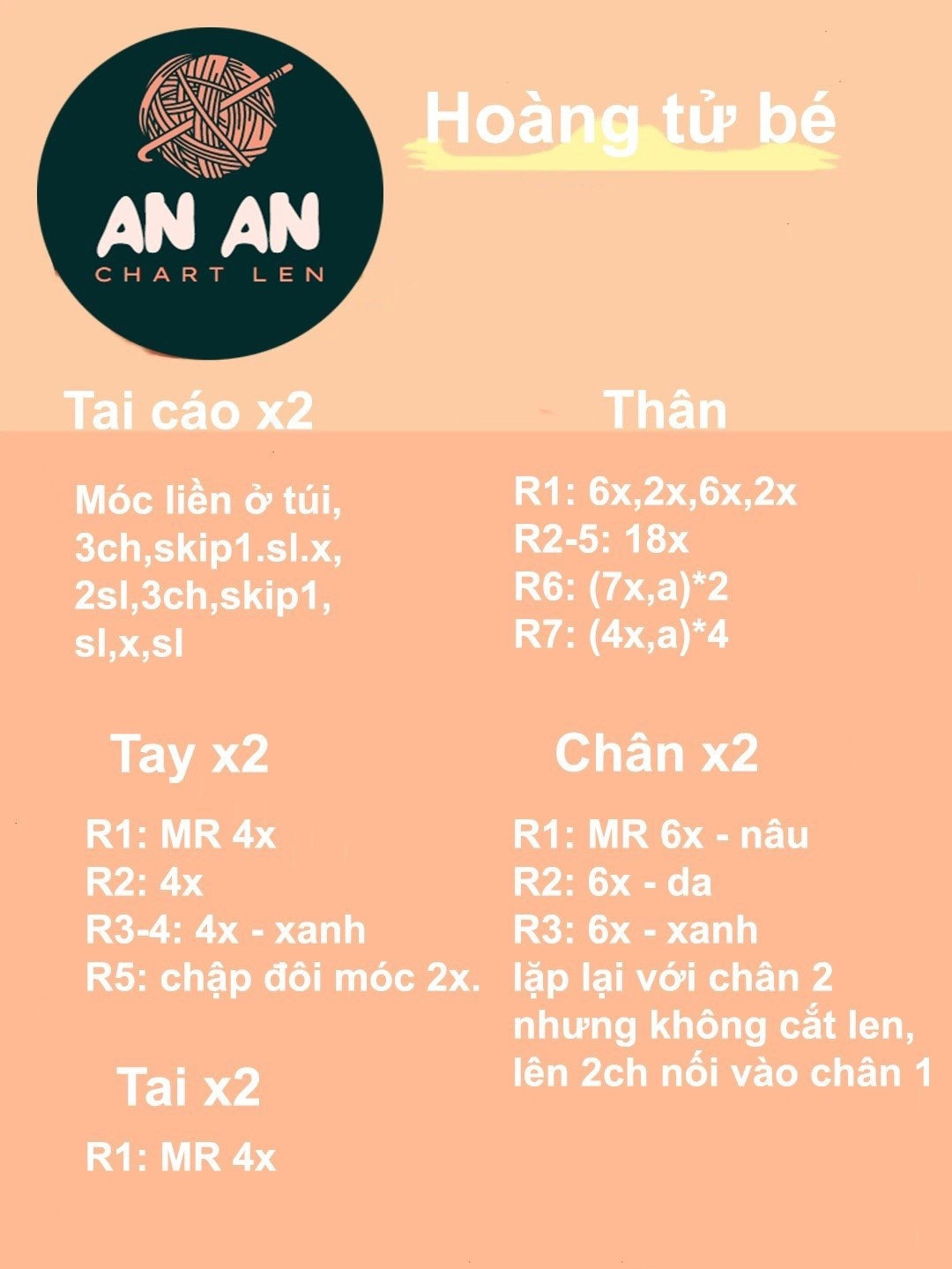 Chart móc hoàng tử bé.