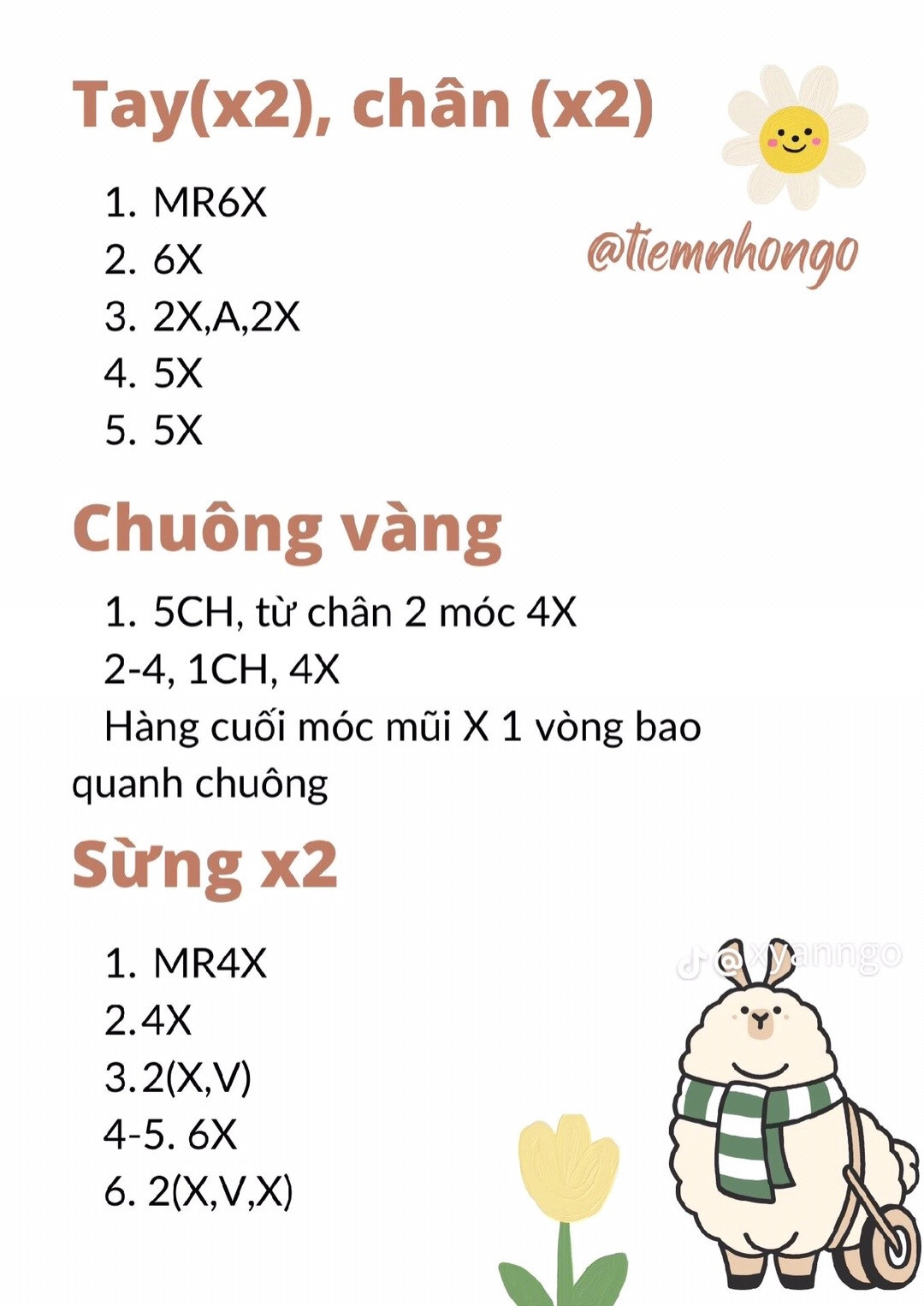 Chart móc khóa cừ lông trắng, đeo chuông màu vàng.