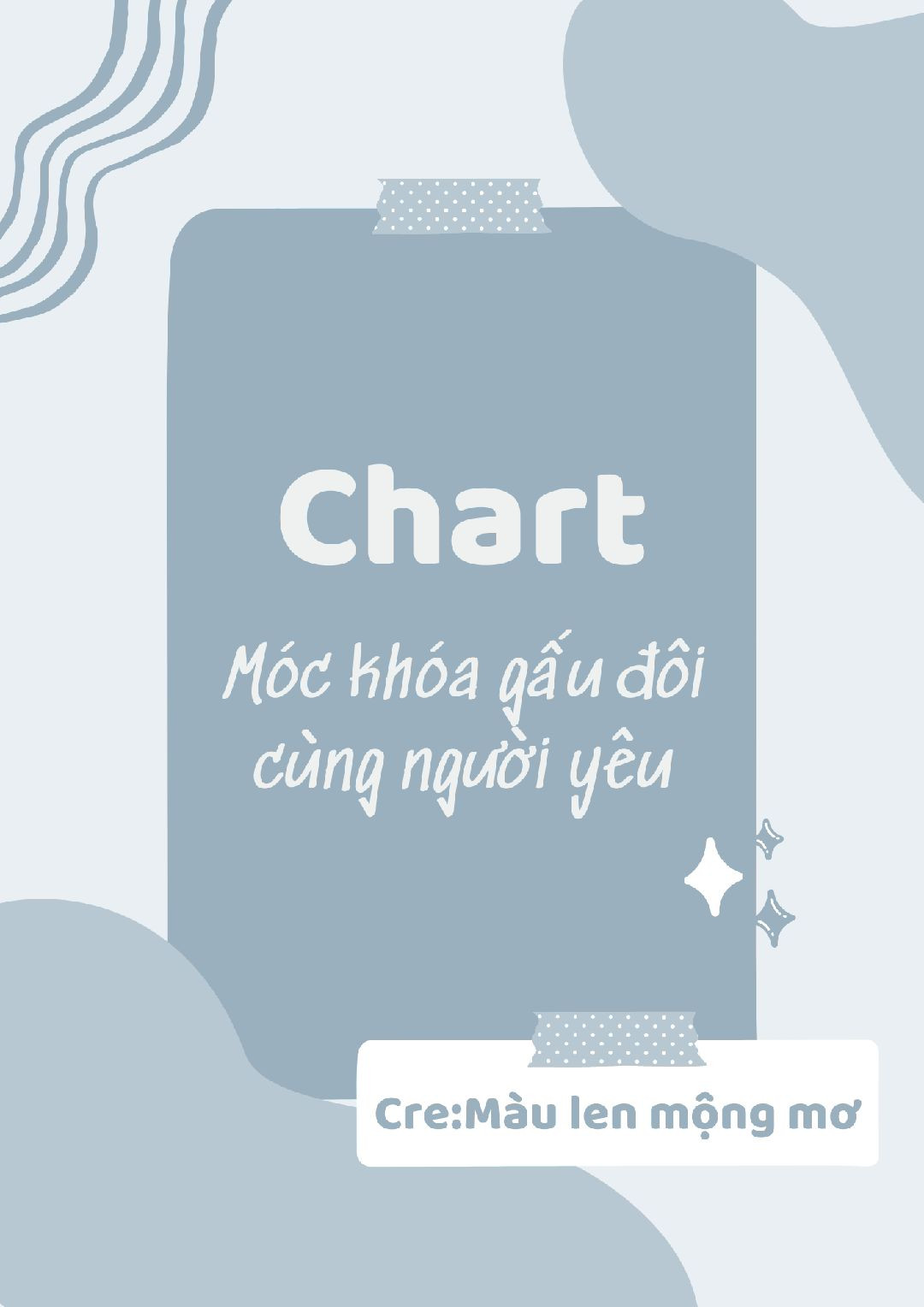 Chart móc khóa đầu gấu màu trắng, màu xanh. móc khóa gấu đôi.