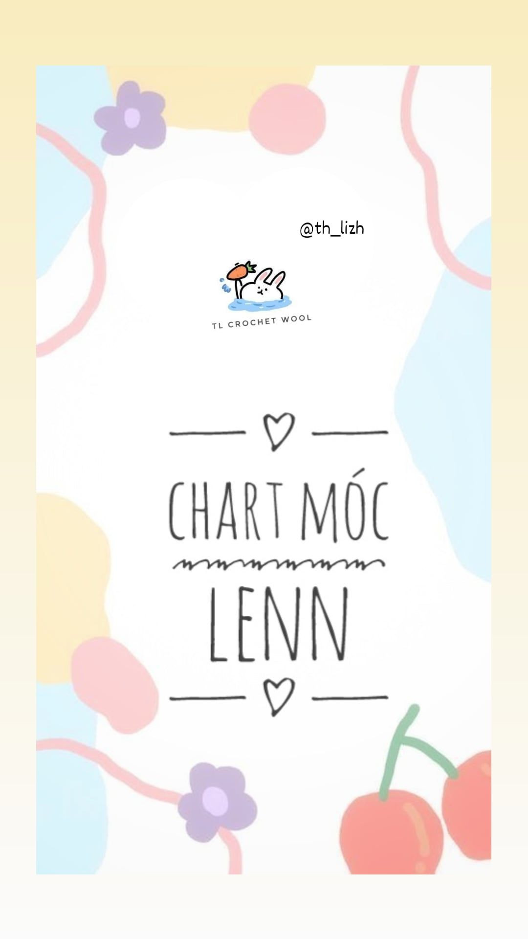 chart móc len lồng đèn thỏ nhỏ