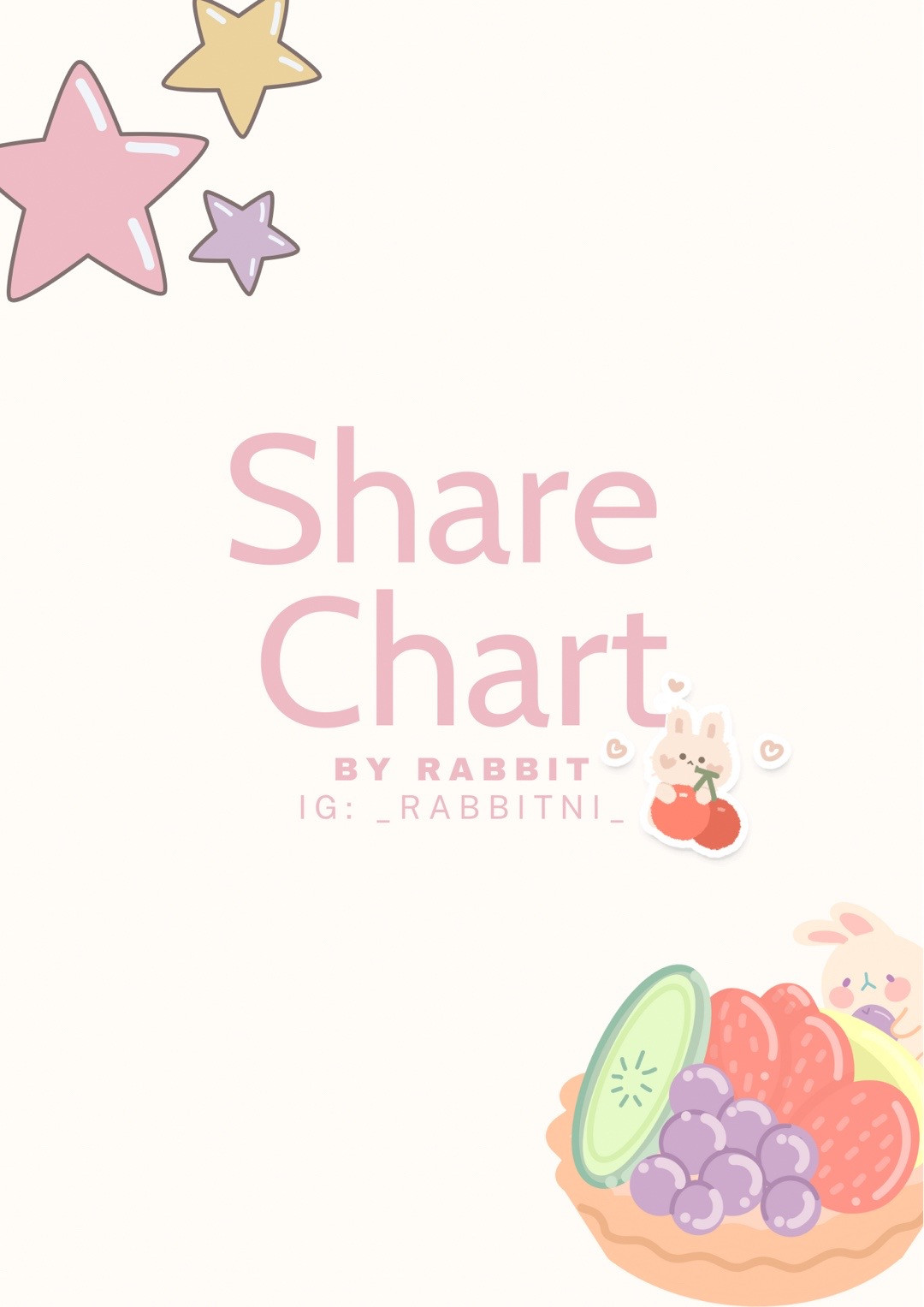 chart móc len rabbit strawberry
