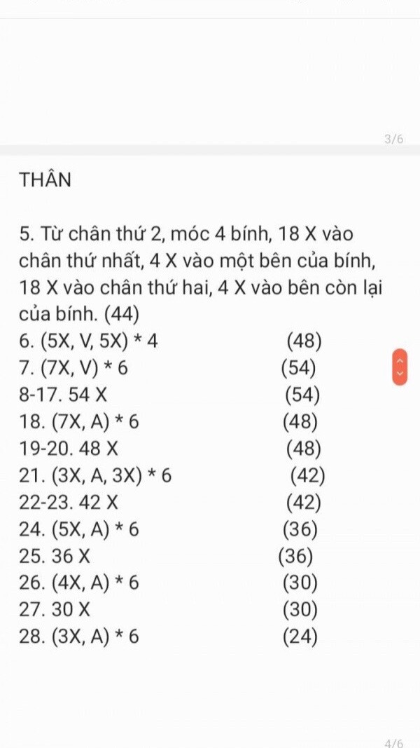 chart móc len thỏ ôm cả rốt