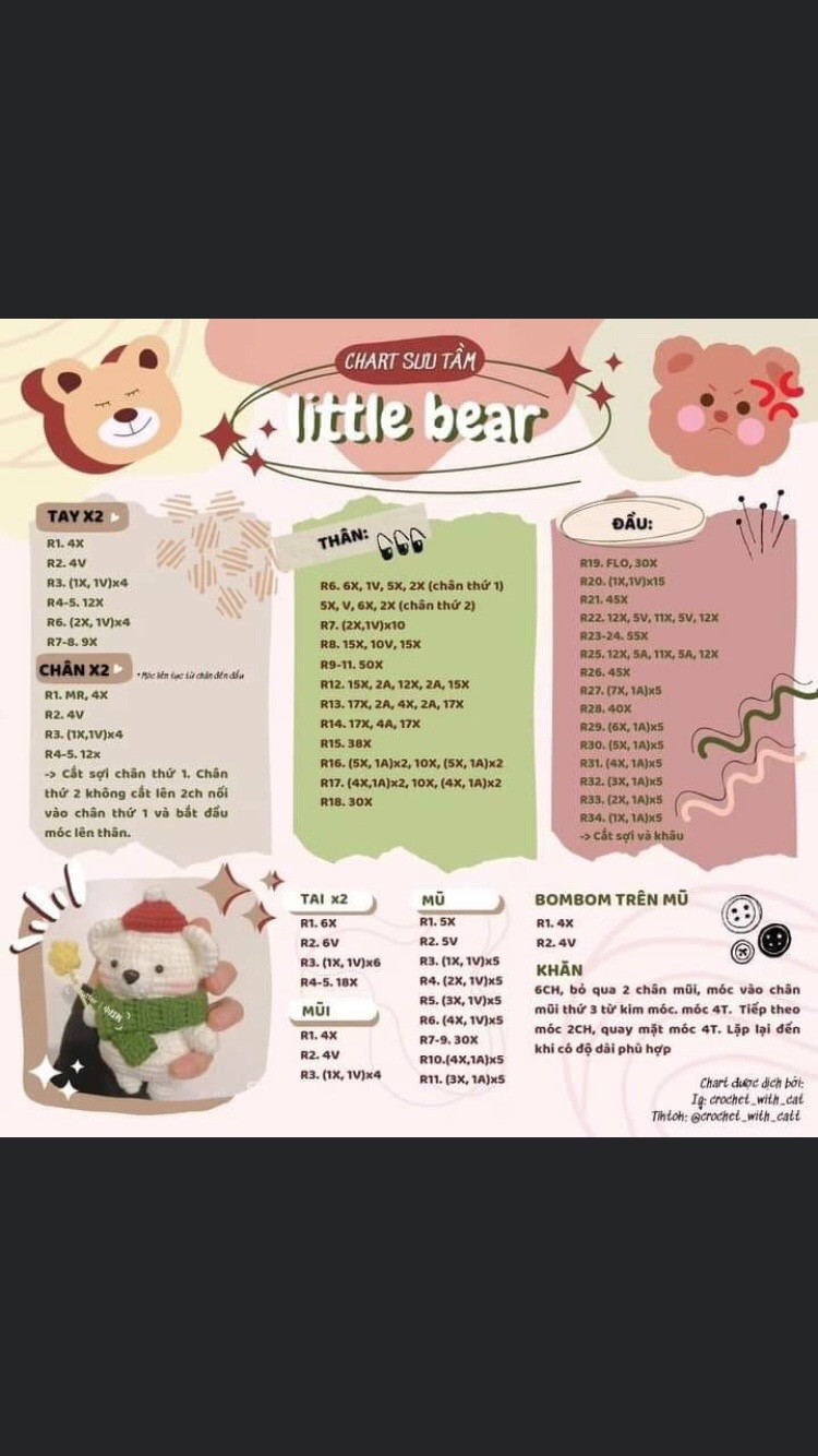 chart móc little bear