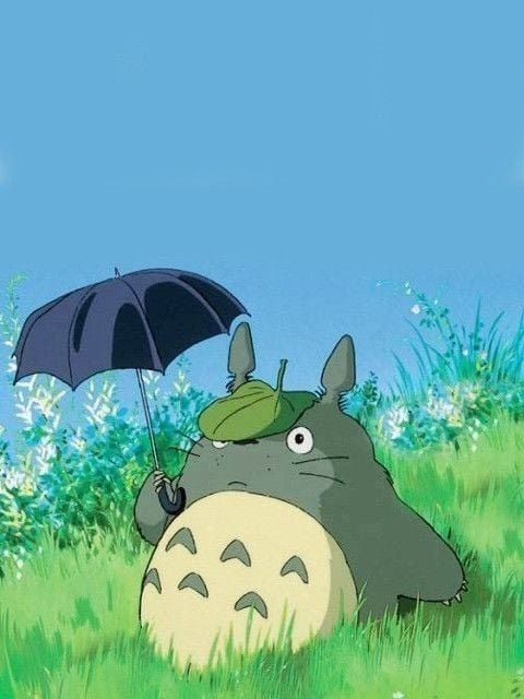 Chart móc móc khóa totoro màu xám bụng màu trắng đội mũ màu xanh..