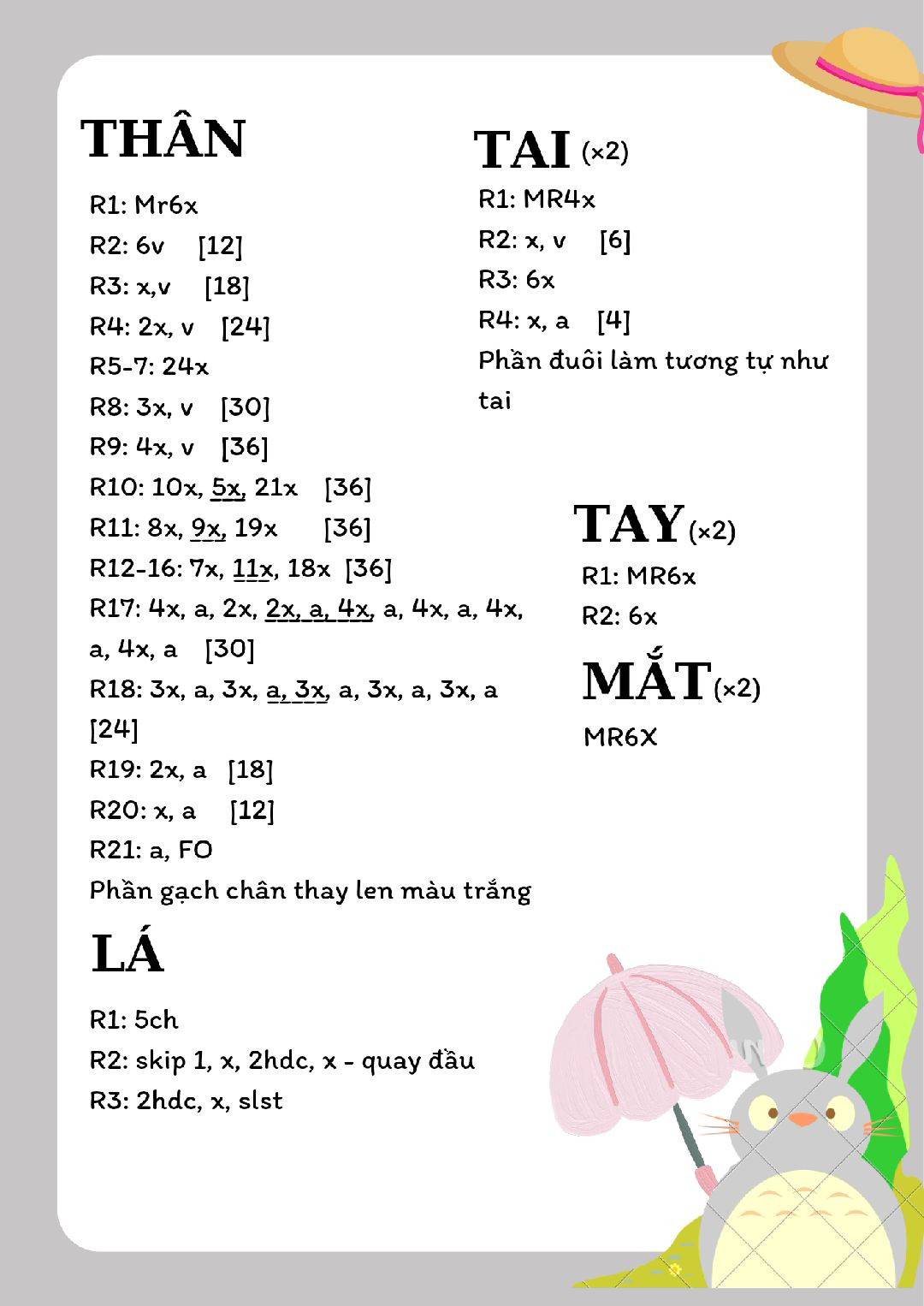 Chart móc móc khóa totoro màu xám bụng màu trắng đội mũ màu xanh..