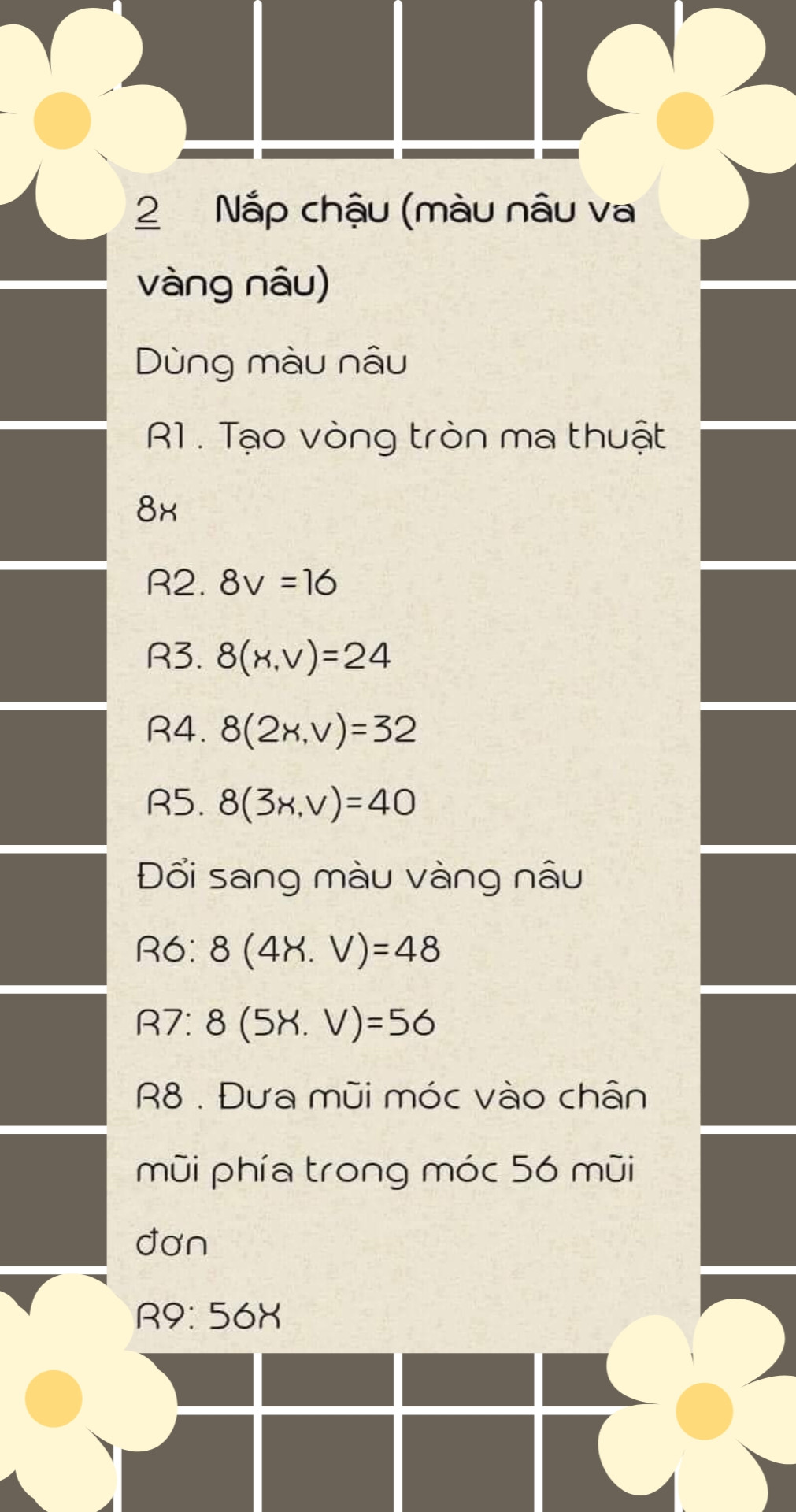 chart móc sen đá màu vàng, màu xanh, màu hồng,