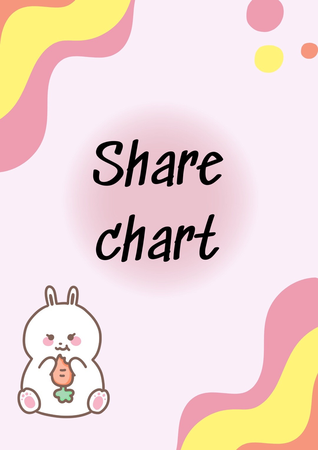 chart móc thỏ bảy màu