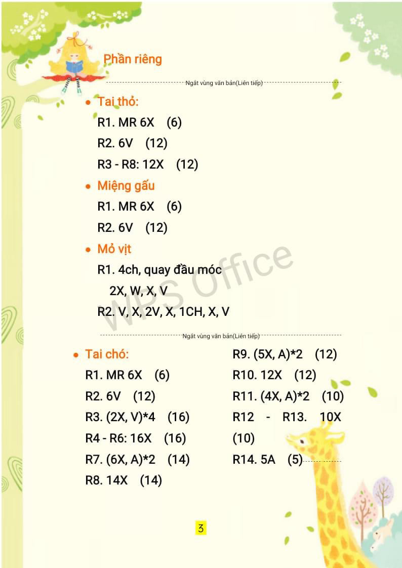 chart móc thú đáng yêu, heo hồng, thỏ trắng, chó