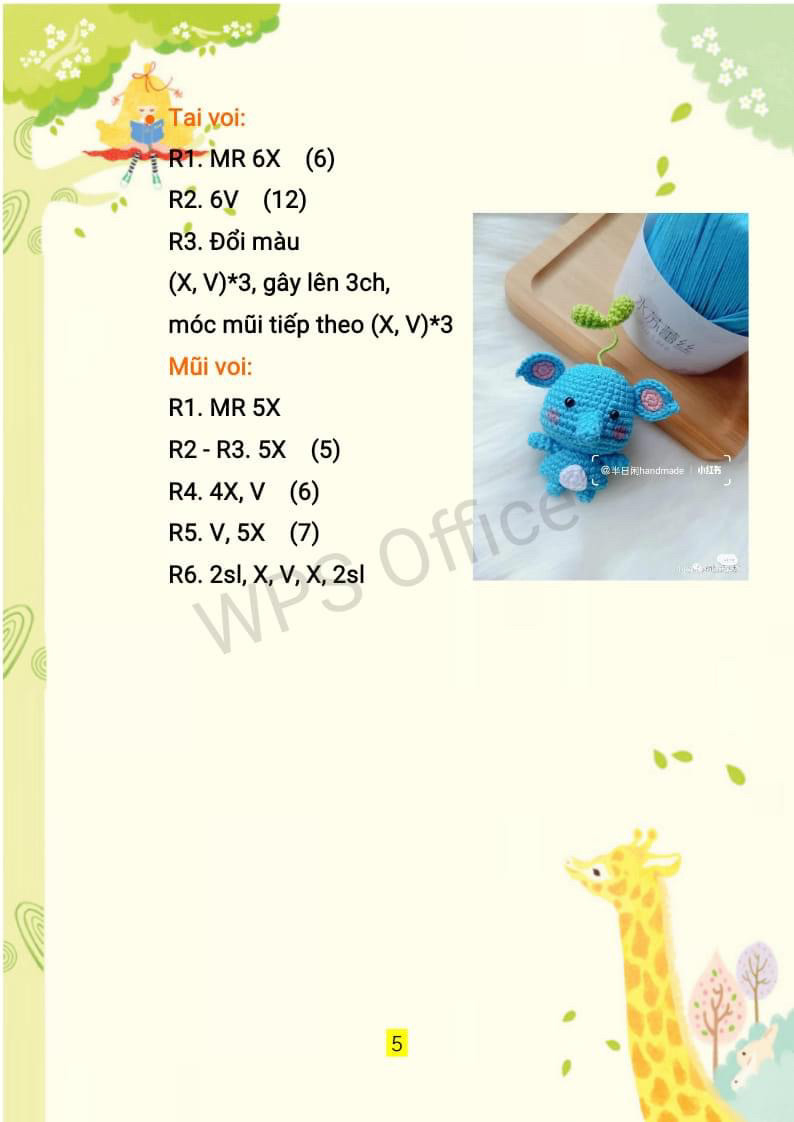 chart móc thú đáng yêu, heo hồng, thỏ trắng, chó