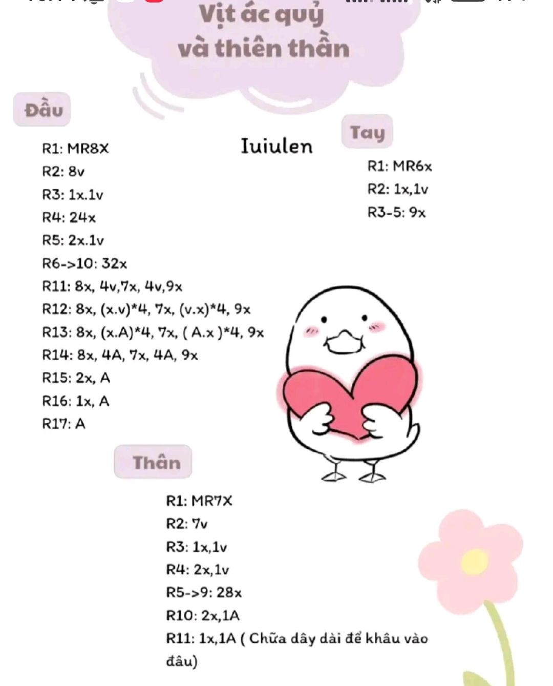 chart móc vịt ác quỷ và thiên thân