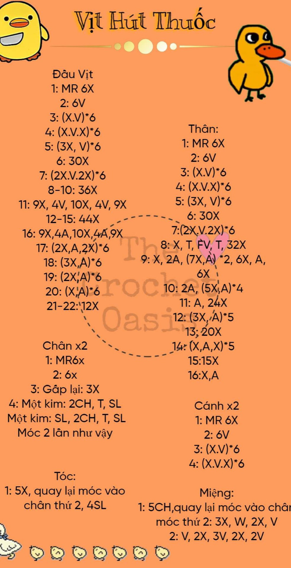 chart móc vịt hút thuốc