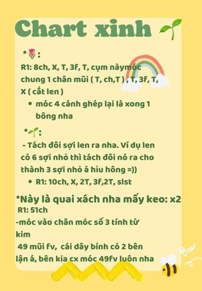 chart xinh túi xách màu vàng