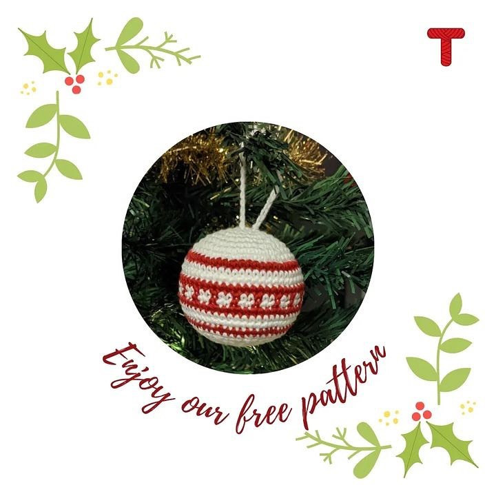 christmas bauble ornament free pattern