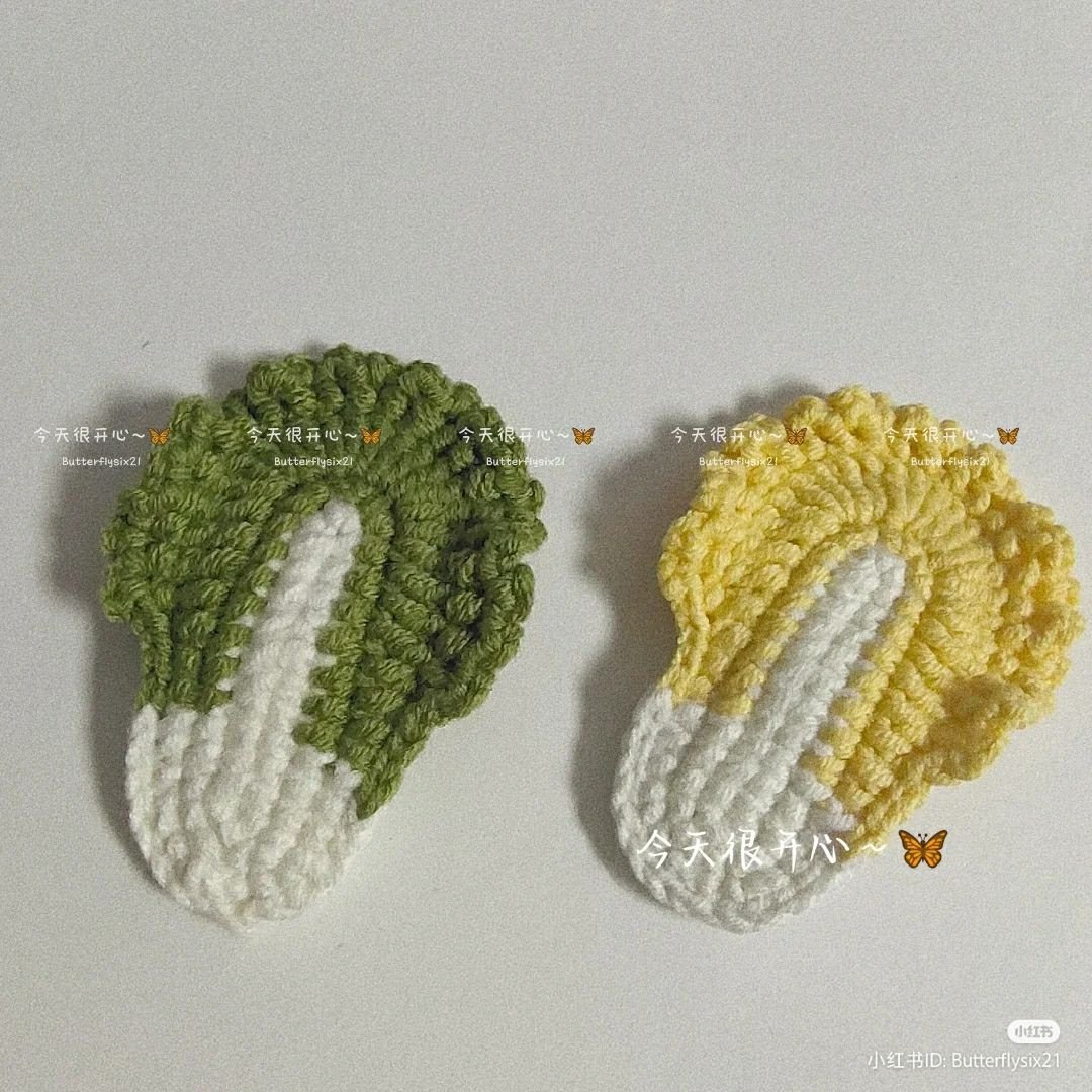 crochet pattern avocado hair clip