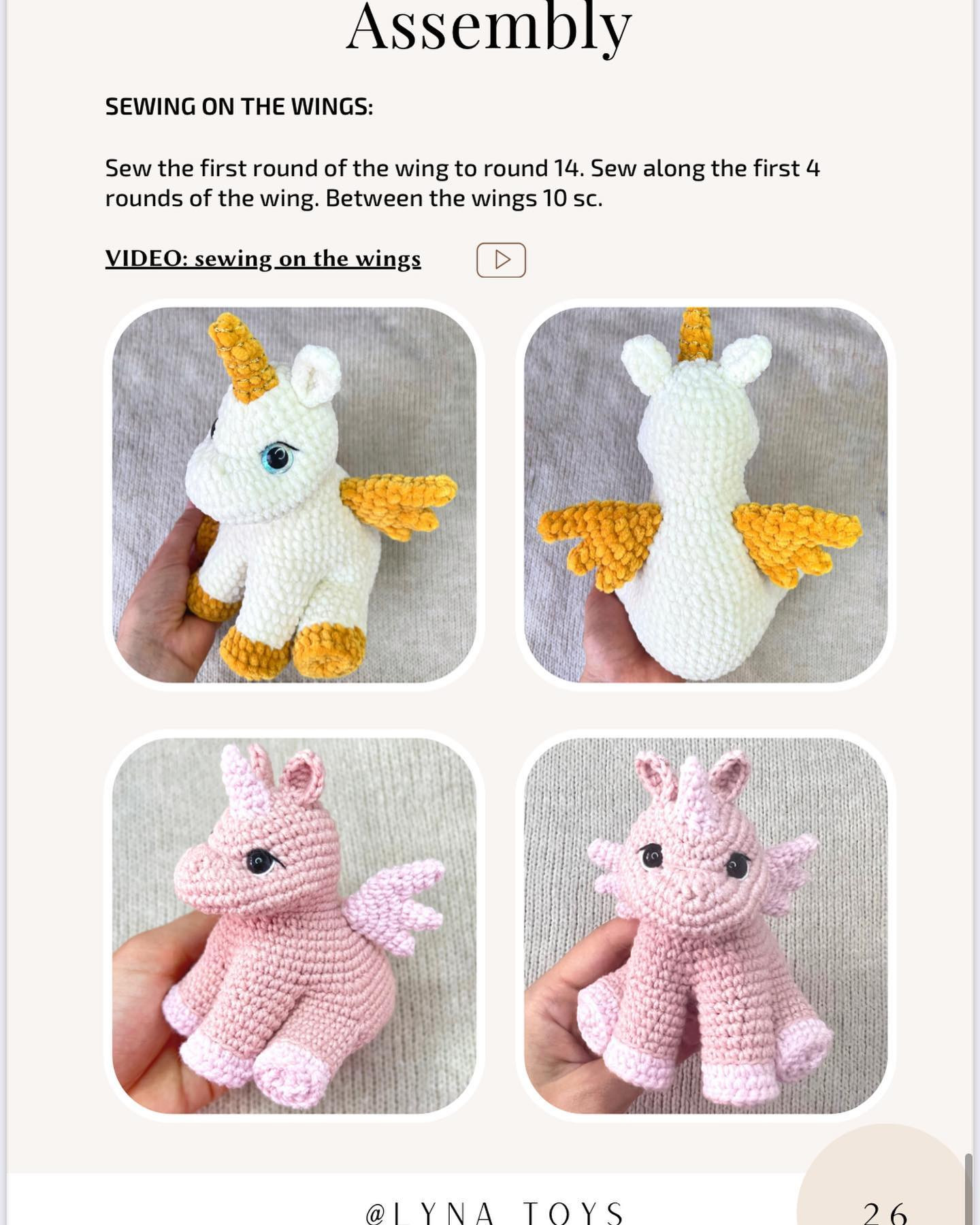 crochet pattern unicorn