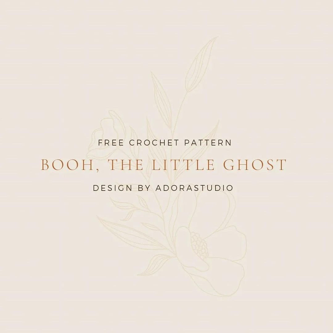 free crochet pattern booh, the little ghost.