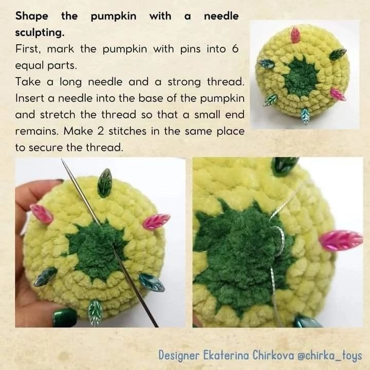 free crochet pattern medium pumpkin
