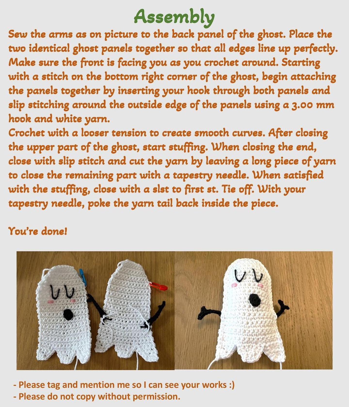 free ghost pattern red head, white body