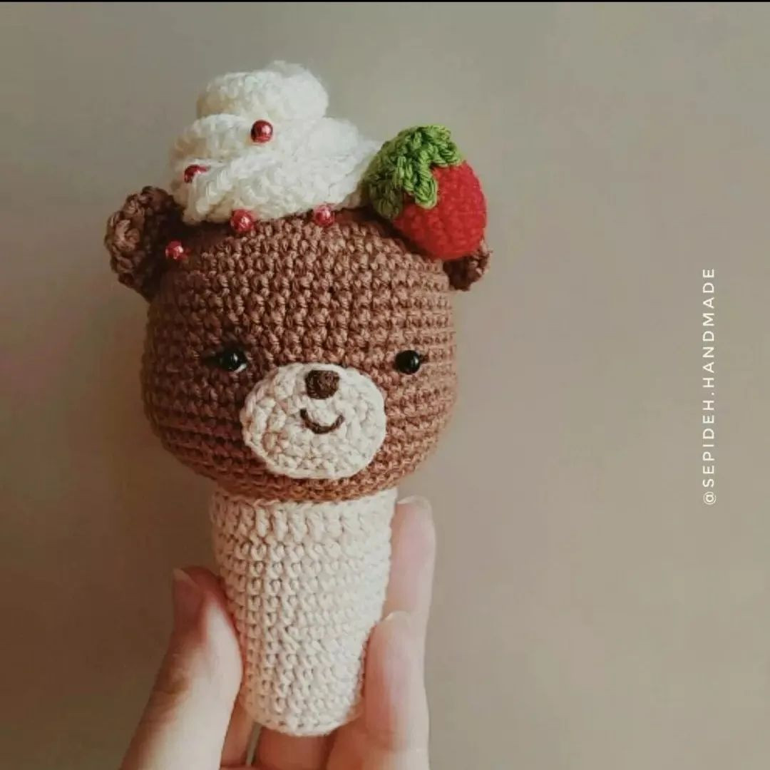 free pattern bear ice cream