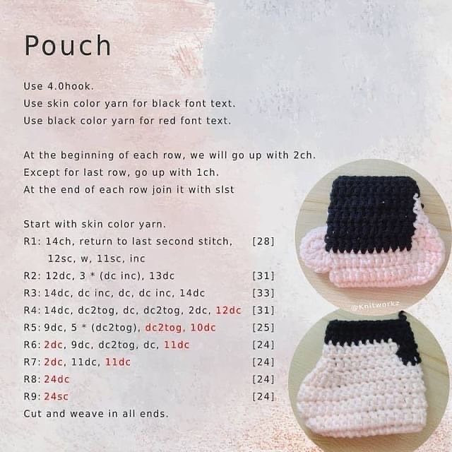 free pattern crayon shin-chan card pouch