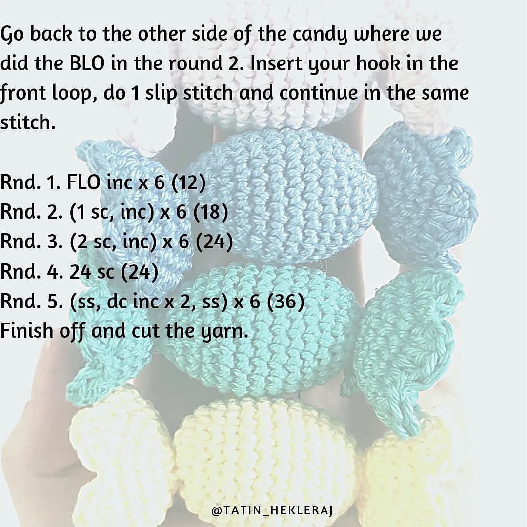 free pattern crochet candy