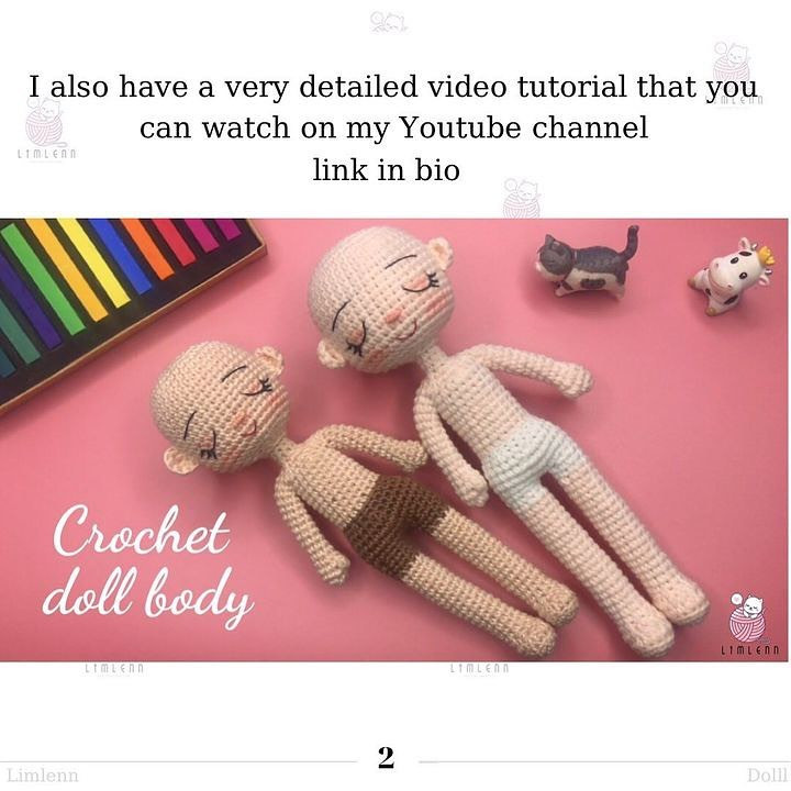 free pattern crochet doll body