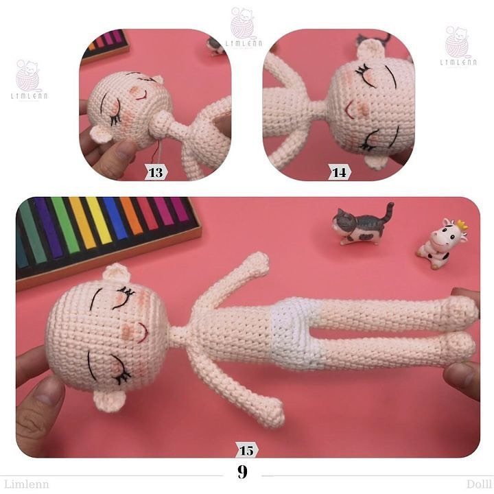 free pattern crochet doll body