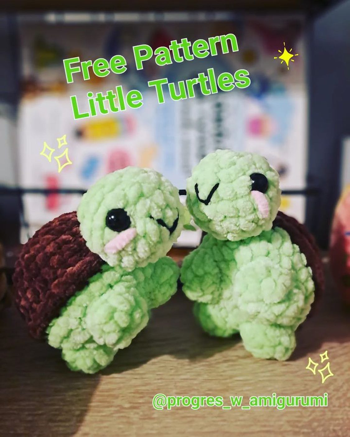 free pattern little turtles