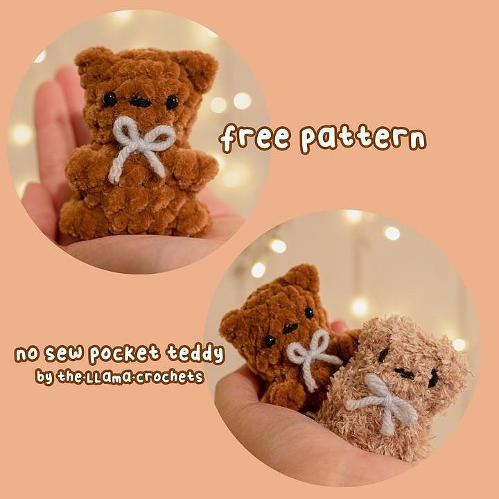 free pattern no sew pecket teddy