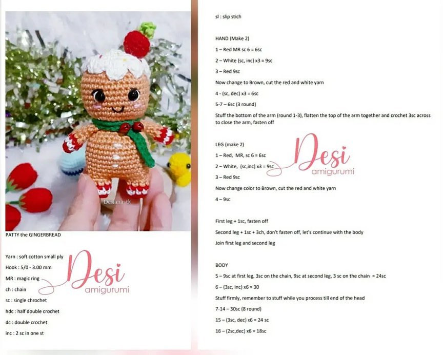 free pattern patty the gingerbread