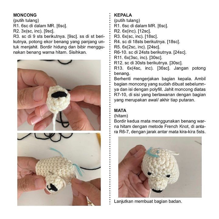 free pattern polar bear amigurumi pattern