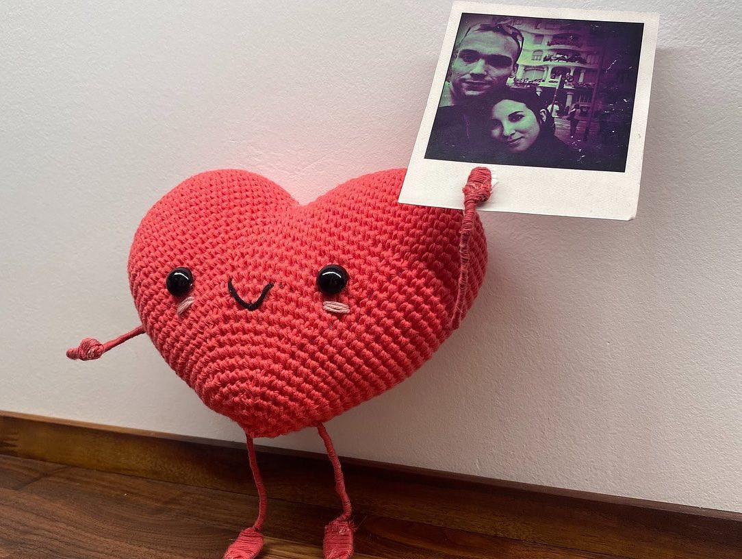 free pattern valentin heart, pink