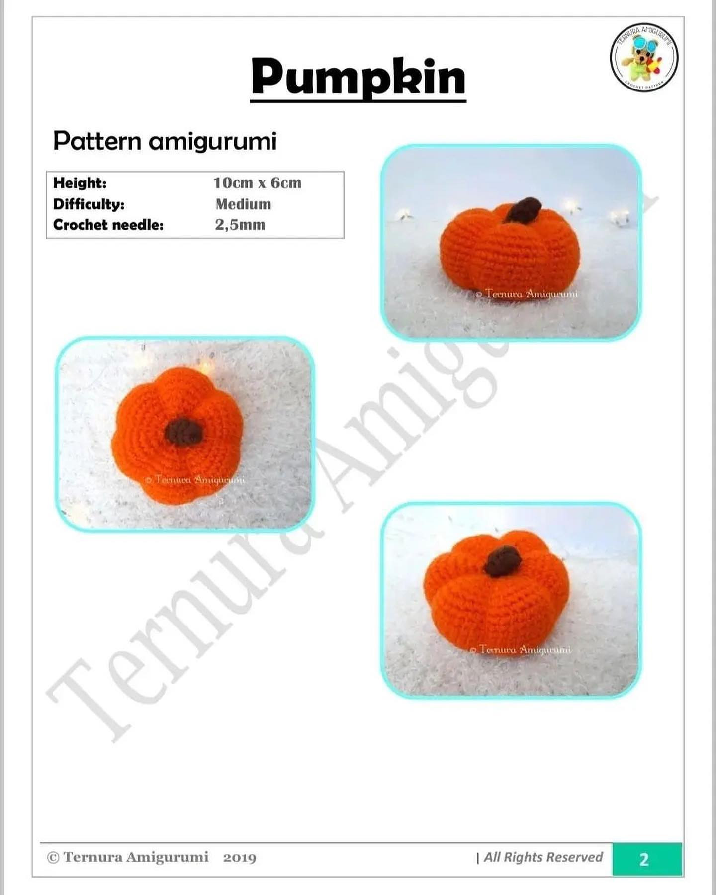 happy halloween free crochet pattern ternura amigurumi pumpkin crochet pattern.