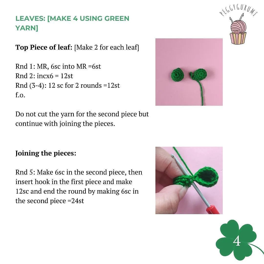 lucky shamrock free pattern