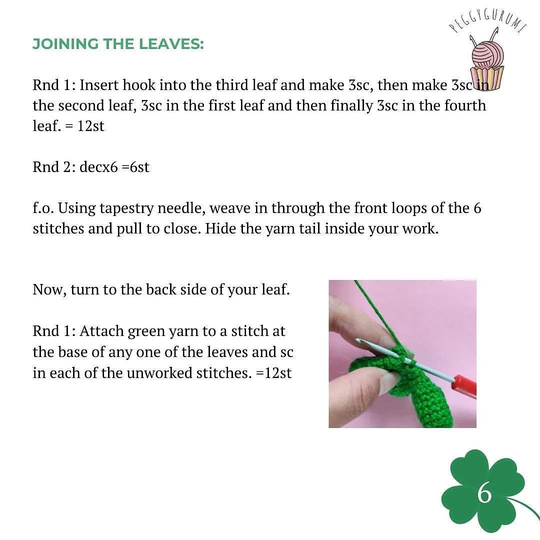 lucky shamrock free pattern