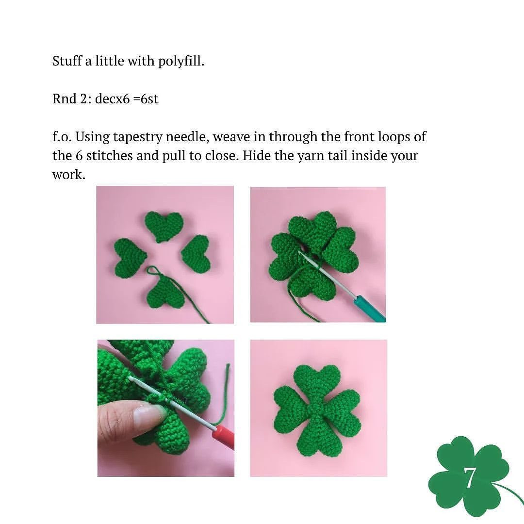 lucky shamrock free pattern