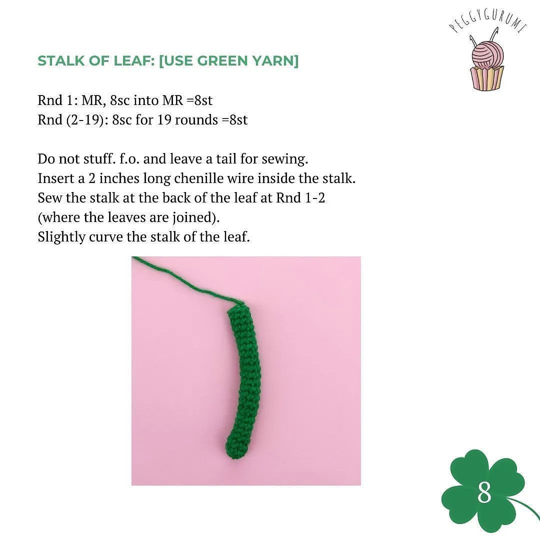 lucky shamrock free pattern