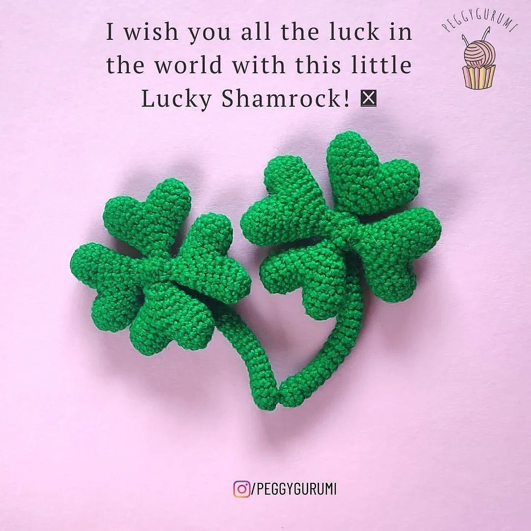 lucky shamrock free pattern