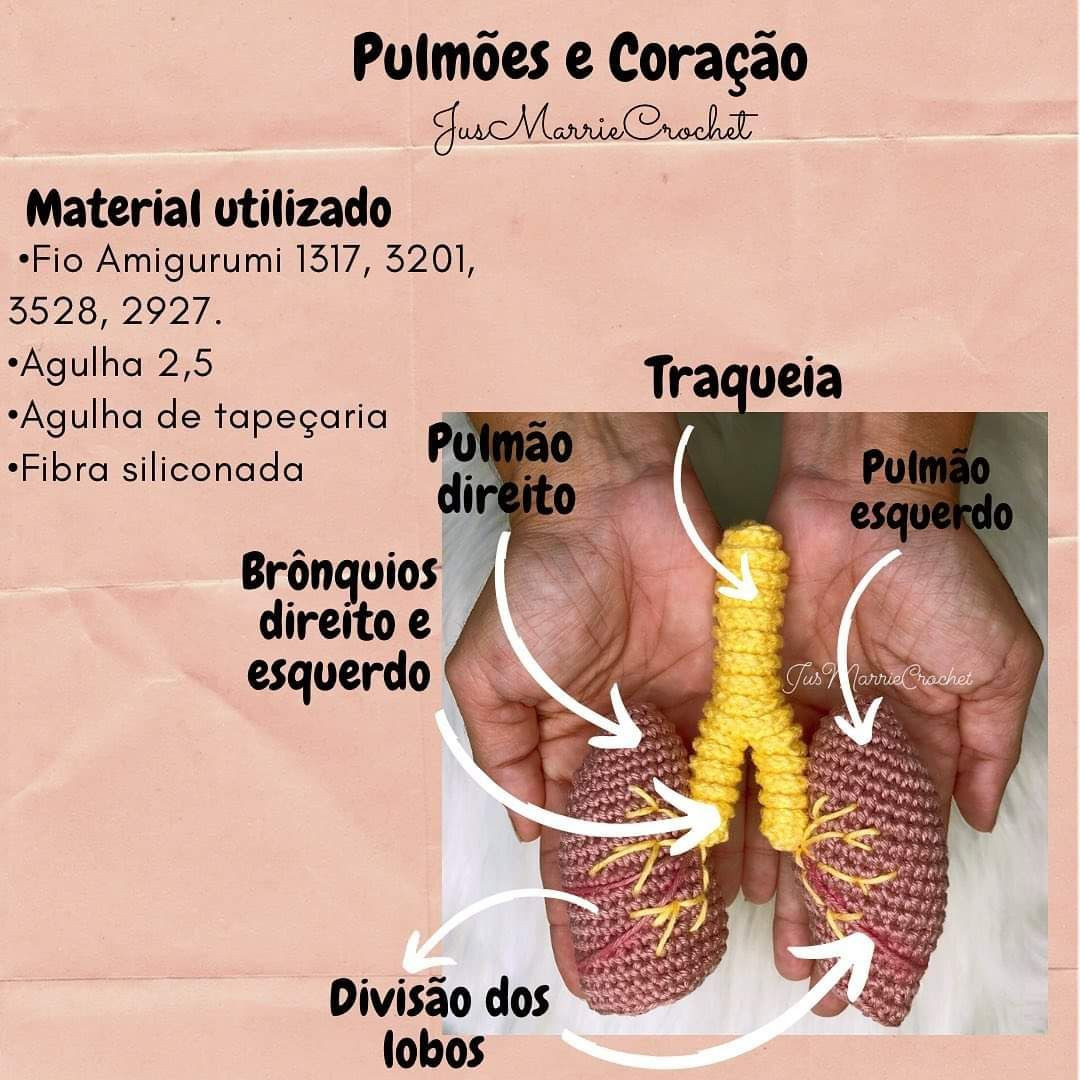 lung and heart crochet pattern