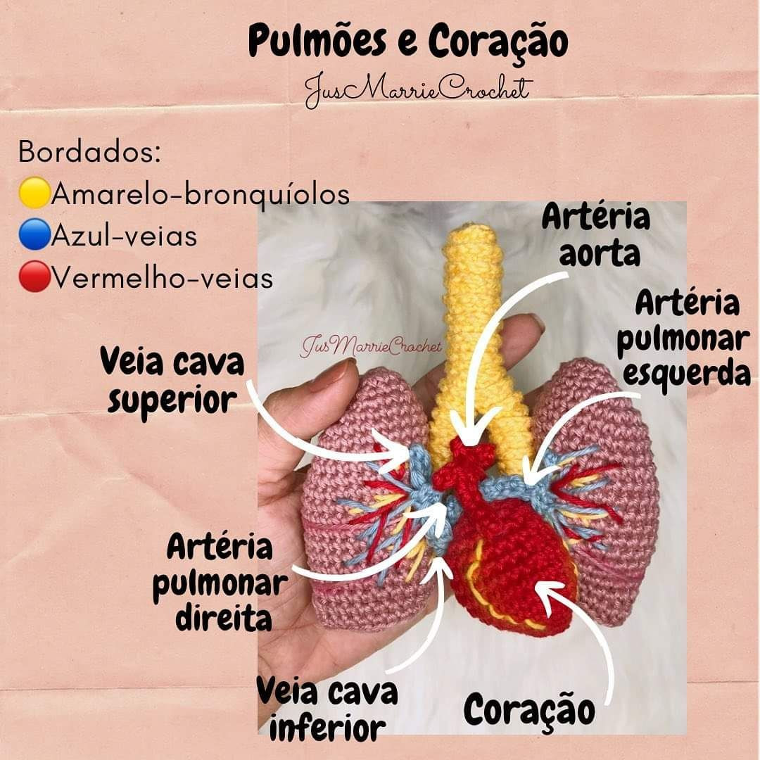 lung and heart crochet pattern