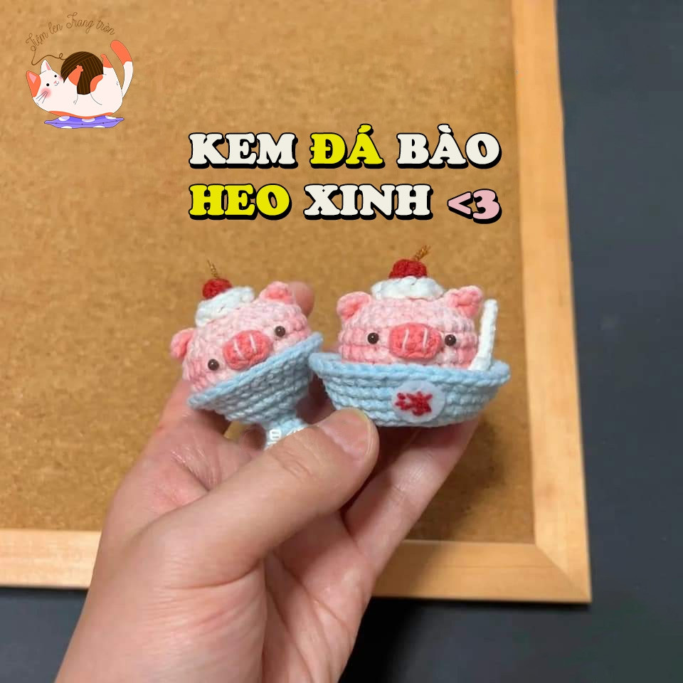 Móc khóa gấu mini, siêu nhân untraman, kem đá bào heo xinh.