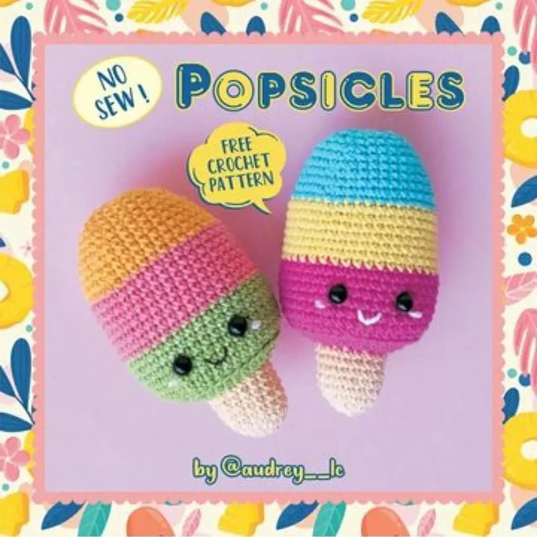 no sew popsicles free crochet pattern