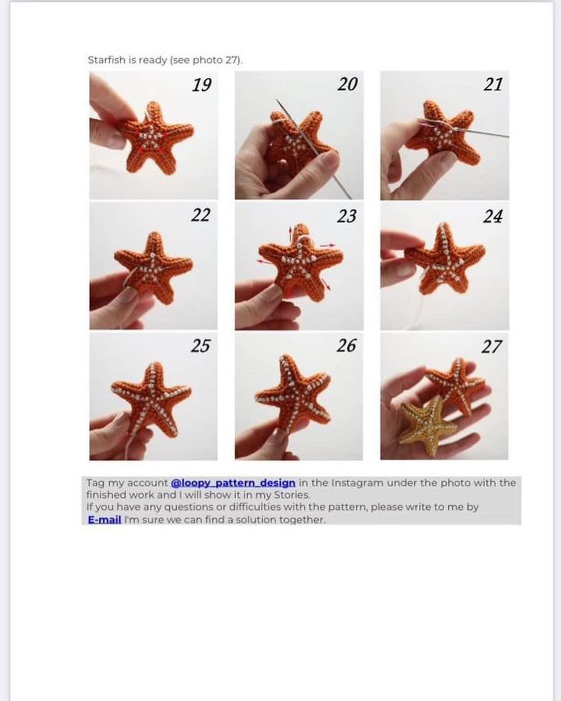 pattern starfish