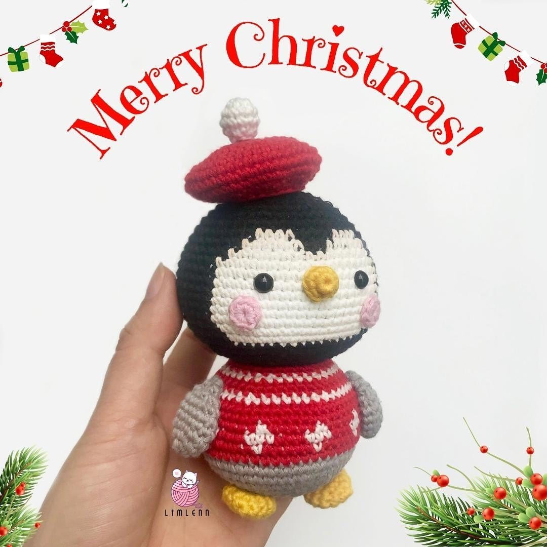 penguin free pattern merry christmas!
