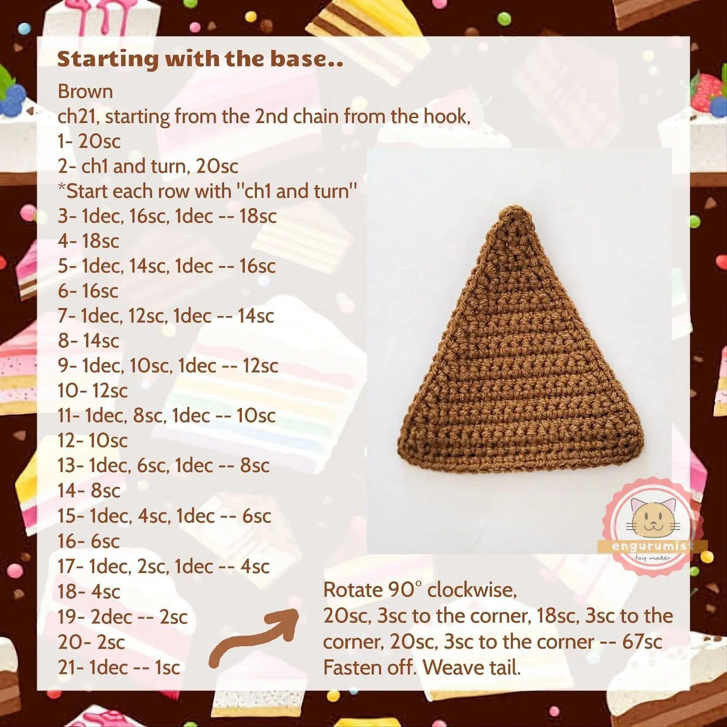 piece cake free pattern contains lost of love and friendship