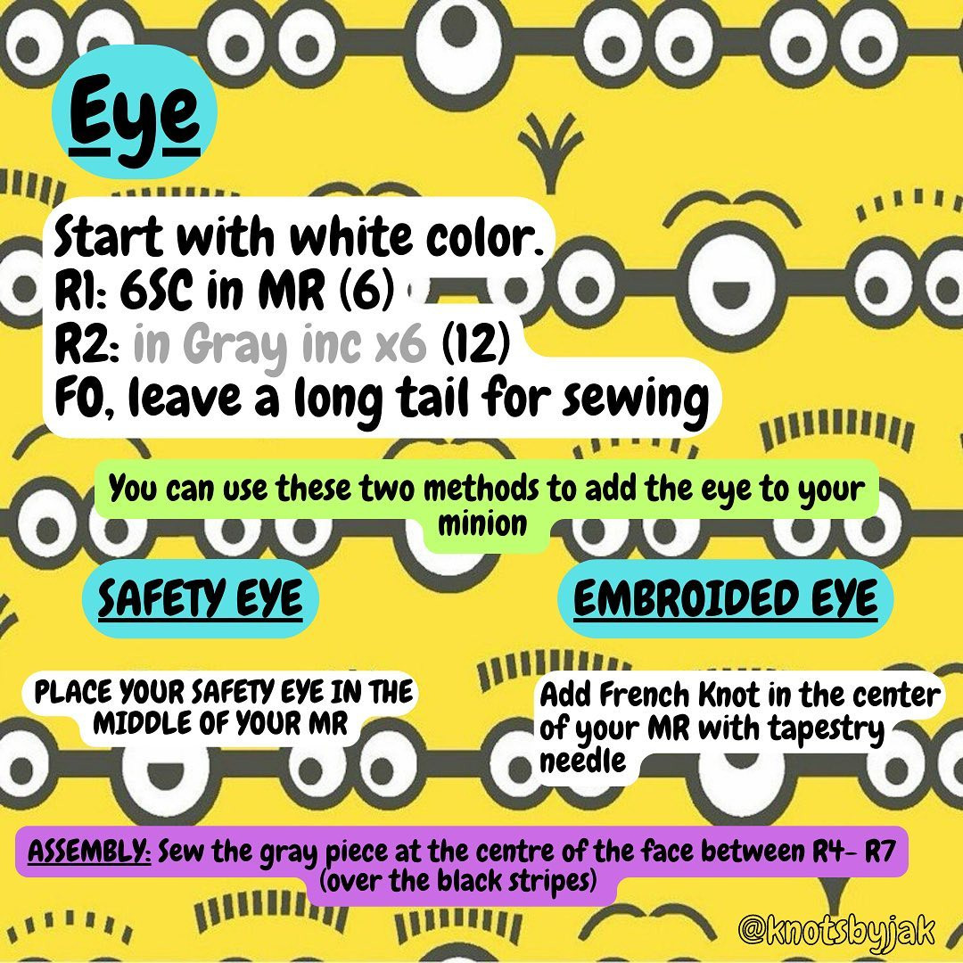 pocket minion free pattern