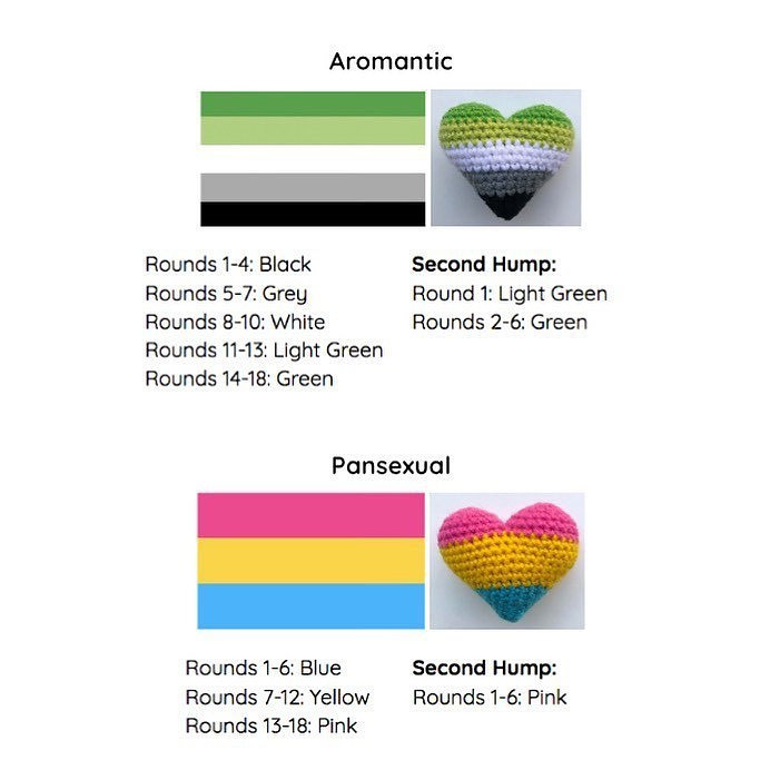 pride hearts free pattern